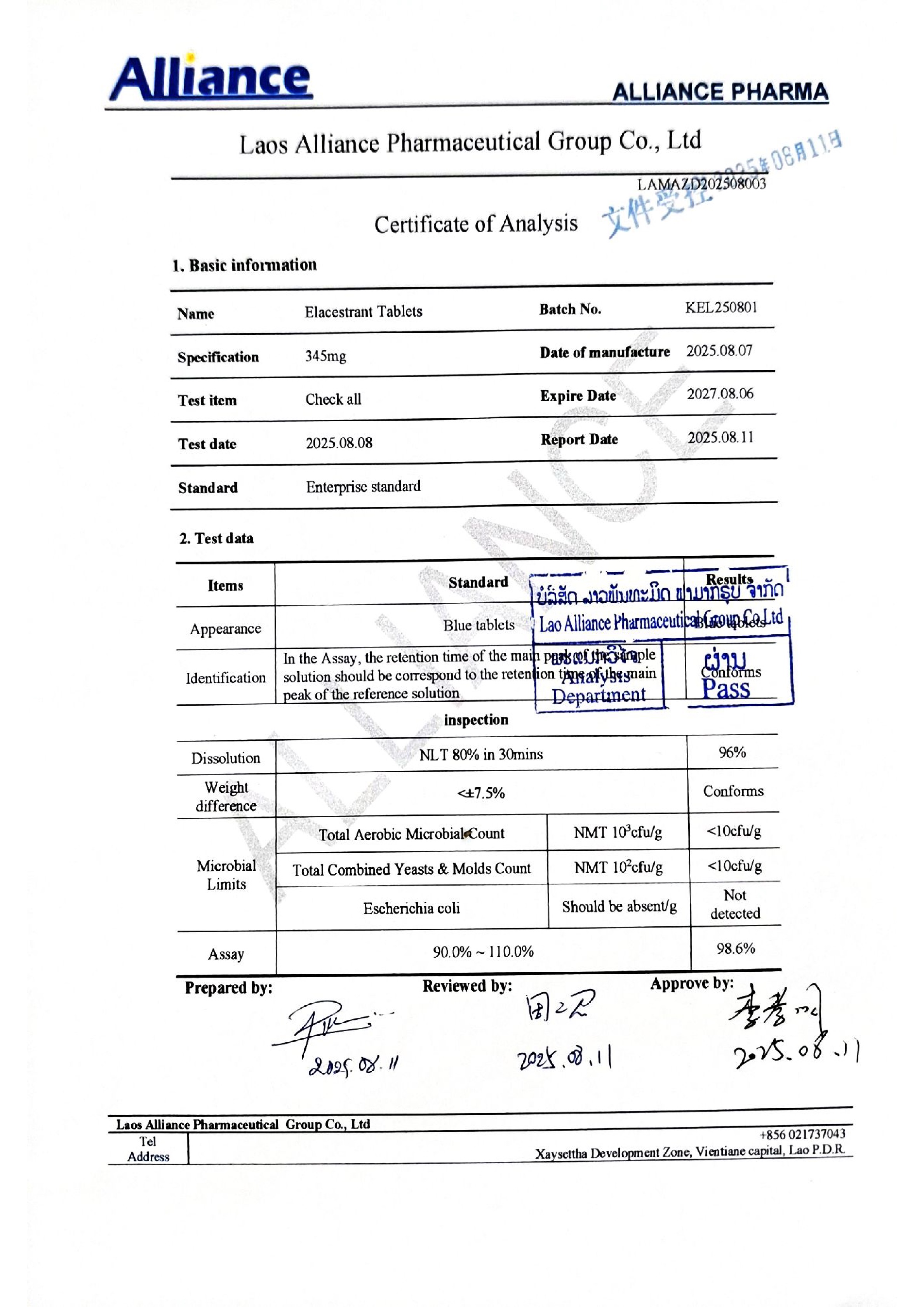 艾拉司群片Elacestrant 345mg